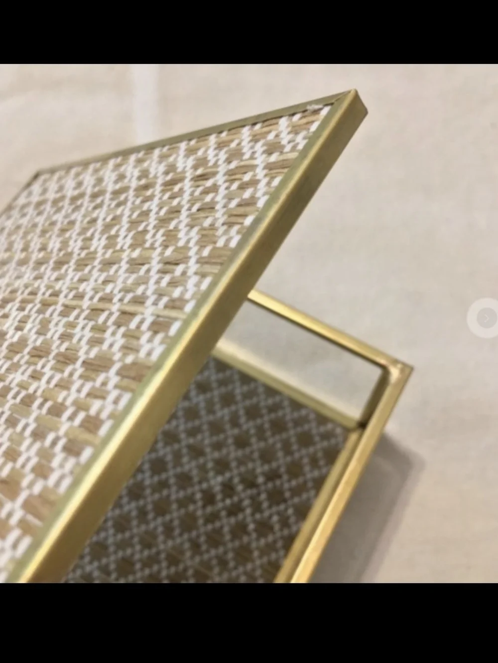 Rachel Zoe Woven Glass Jewelry Box